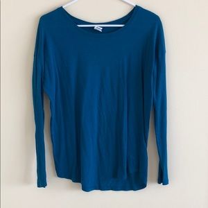 PINK Long Sleeve Blue T-Shirt